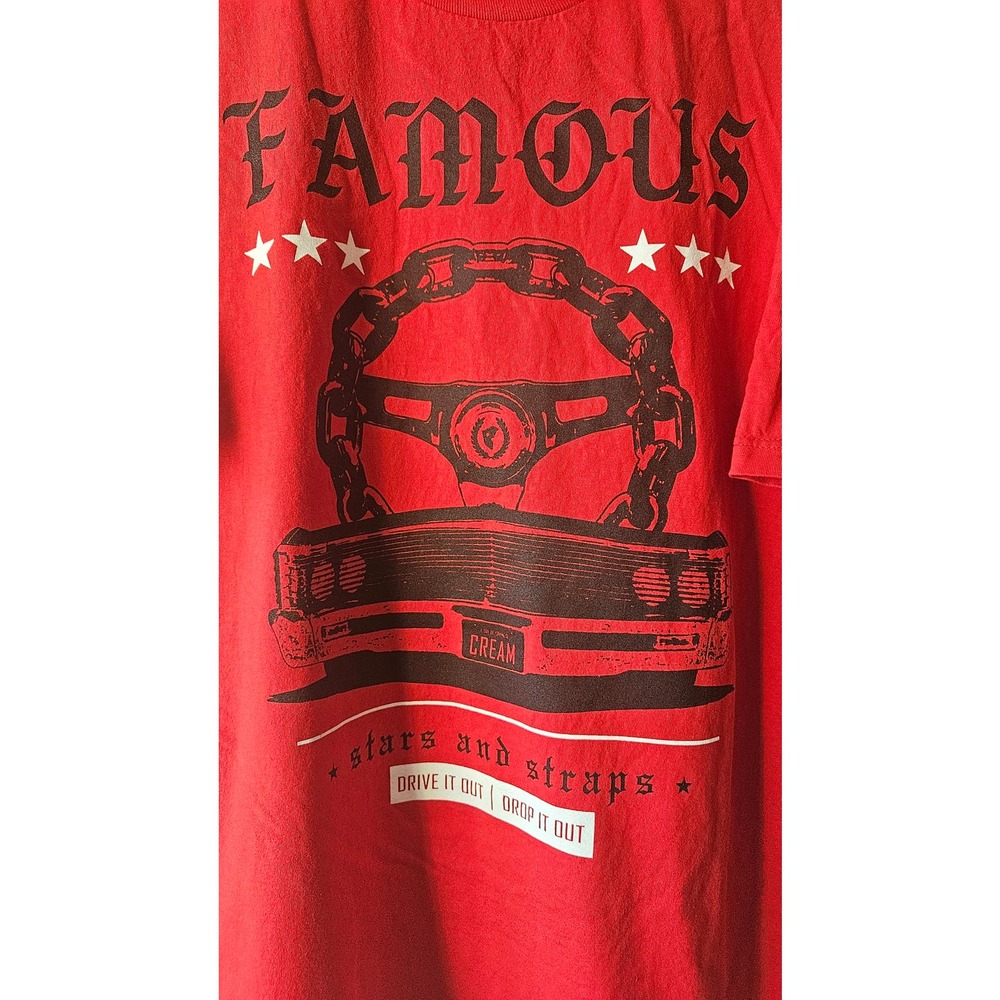 Famous XXL men's Stars and Straps tshirt